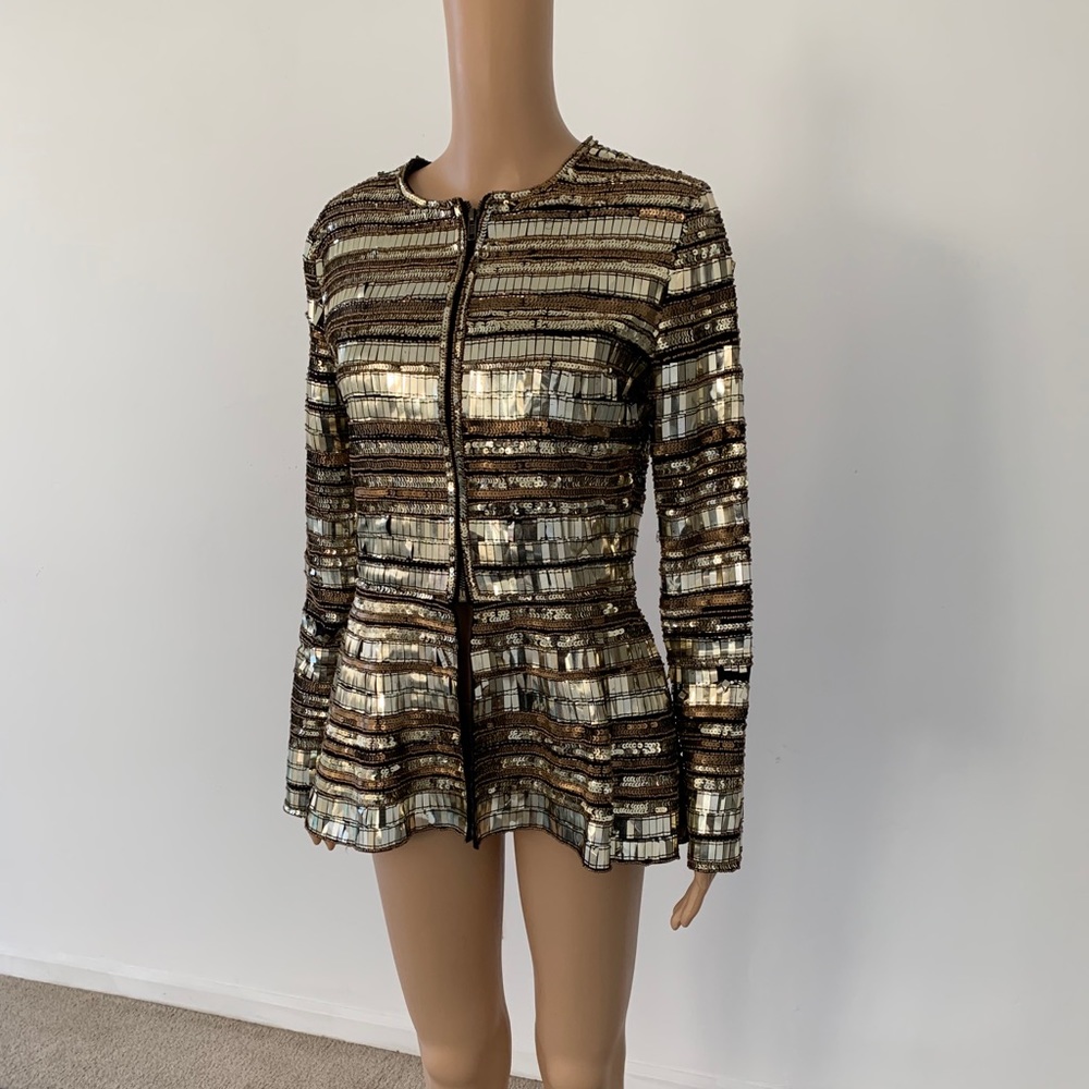 Beaded Gold Jacket - Picture 2 of 13